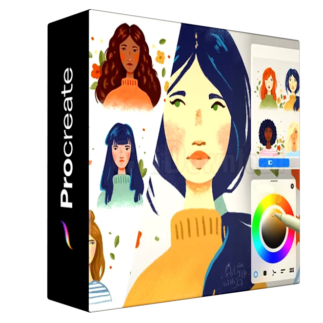 Draw Stylized Mini Portraits and Color Palettes in Procreate