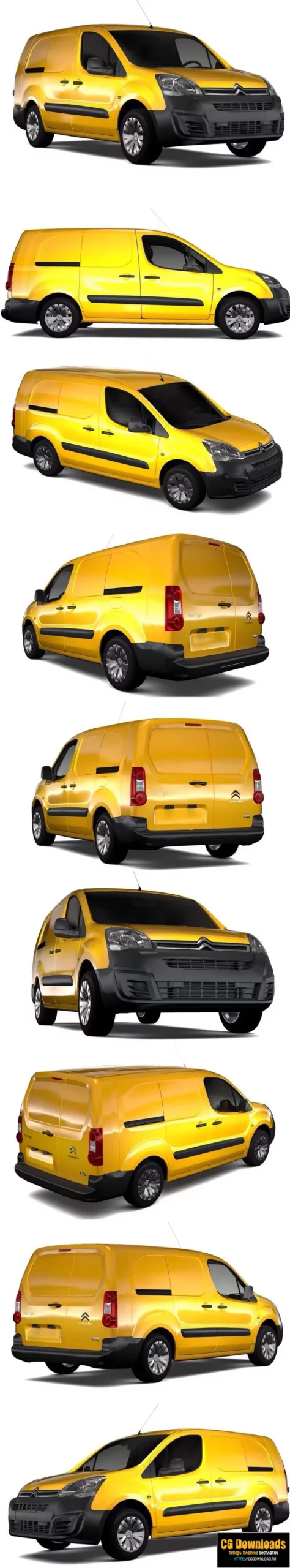 Citroen Berlingo Van L2 2017 3D модель