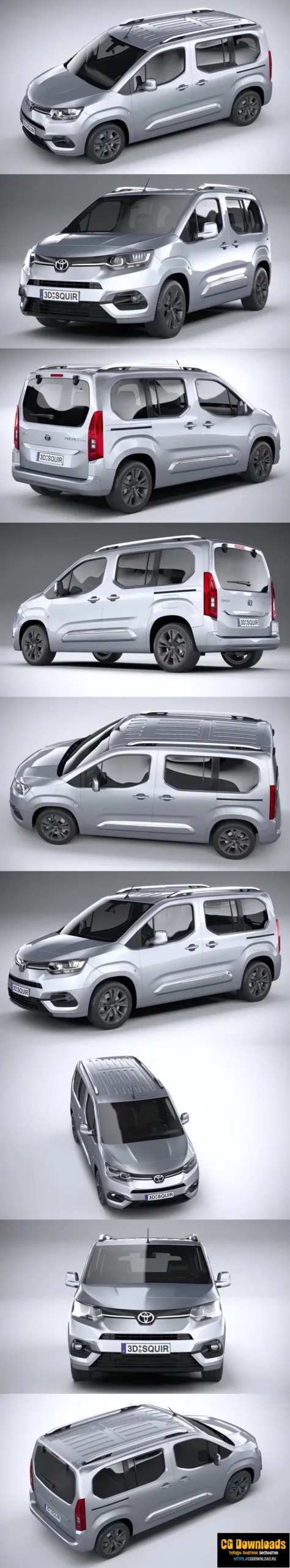 Toyota ProAce City 2020 3D модель