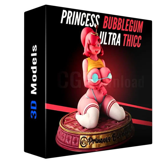 Princess Bubblegum Ultra Thicc 3D Print Model