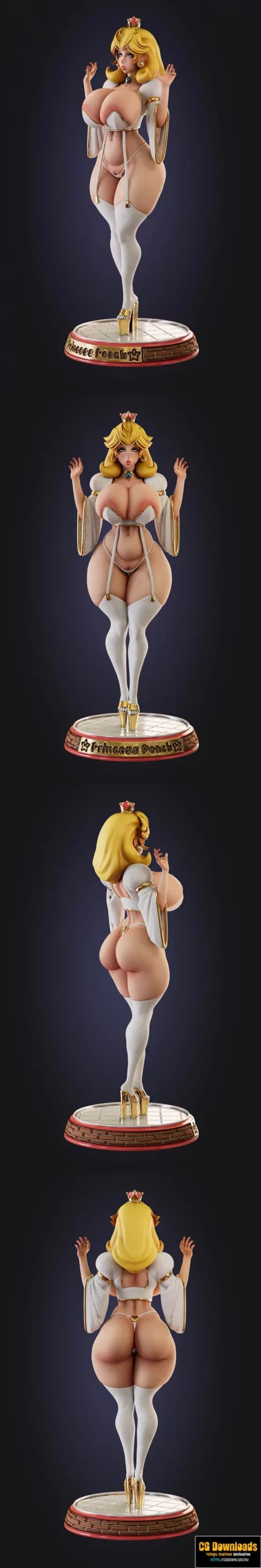 Princess Peach Ultra Thicc 3D модель