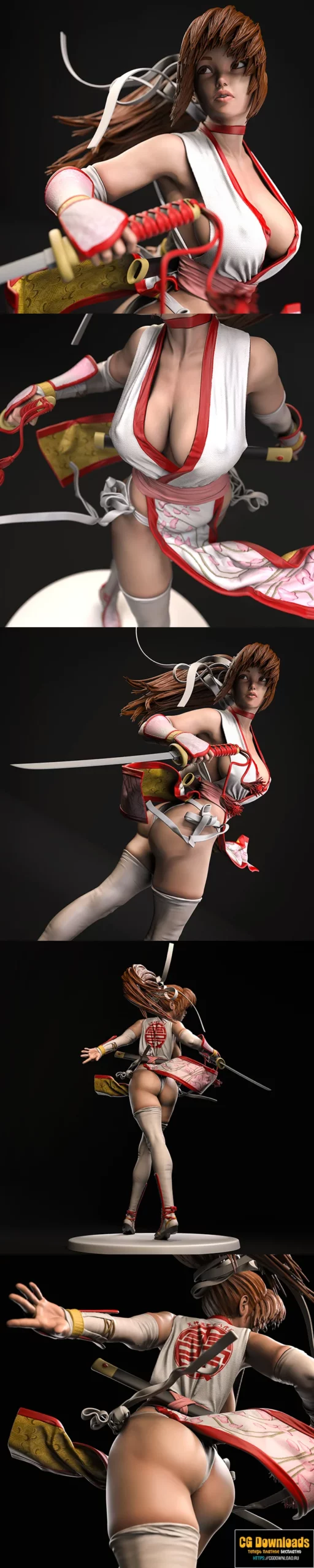 Kasumi Fan Art 3D модель