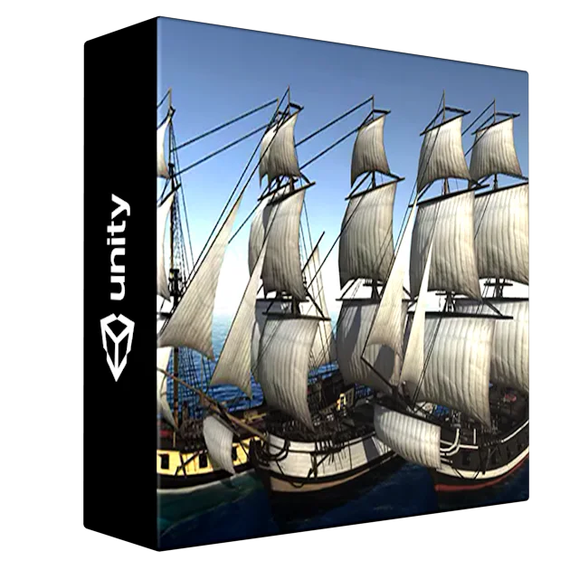 Low/Mid Poly Brig Ship Pack