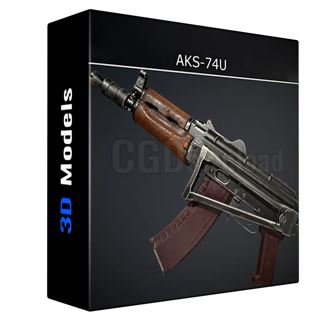 AKS-74U ak – rifle Low-poly