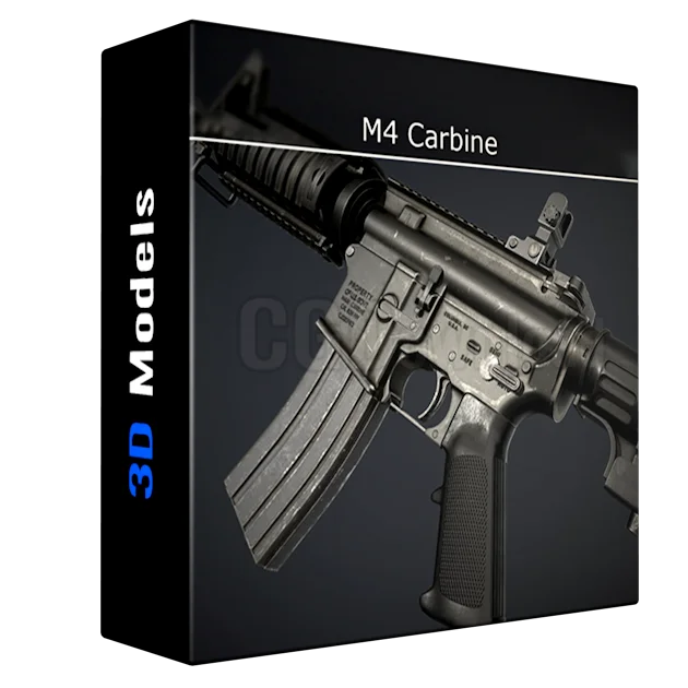 M4 Carbine Low-poly