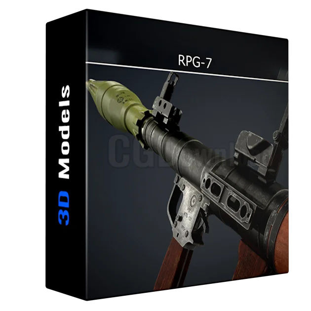 RPG-7 launcher Low-poly