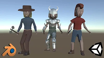 Low-Poly Character Modeling & Animation in Blender for Unity скачать