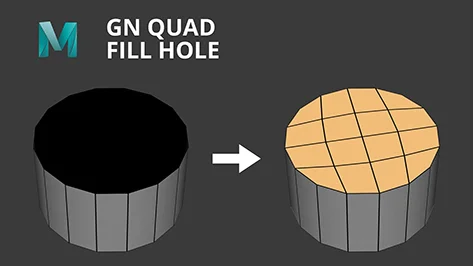 [Maya] GN Quad Fill Hole скачать