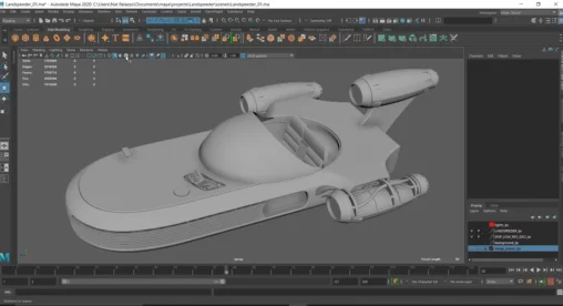 Maya 3D Masterclass - Modeling a 3D Sci-Fi Vehicle in Maya скачать