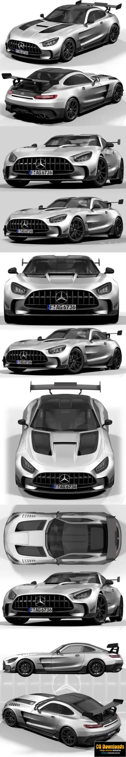 Mercedes Benz AMG GT 3D модель