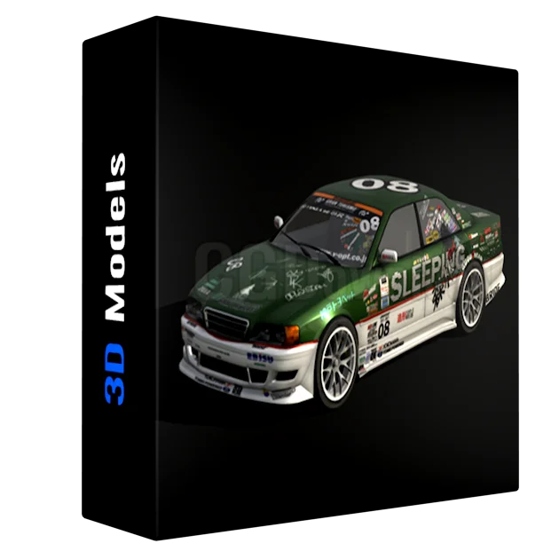 Toyota Chaser TourerV low-poly