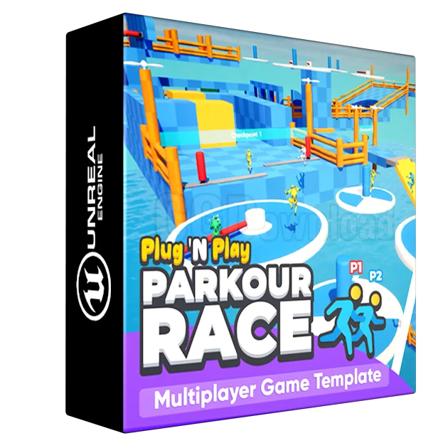 Parkour Race - Multiplayer Blueprint Game Template - Platformer - By Kekdot