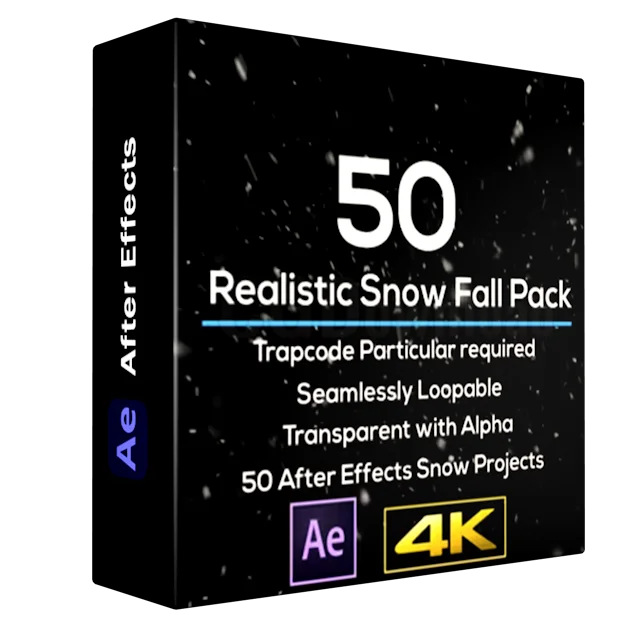 50 Realistic Snow Falls Project Pack