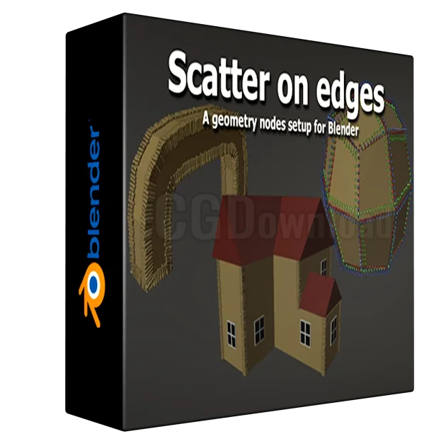 Blender geometry nodes - scatter on edges