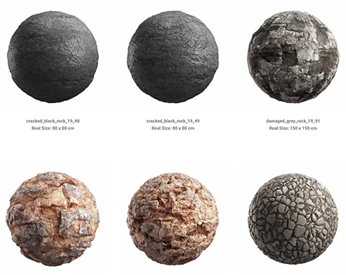 CGAxis – Physical Rocks PBR Textures скачать