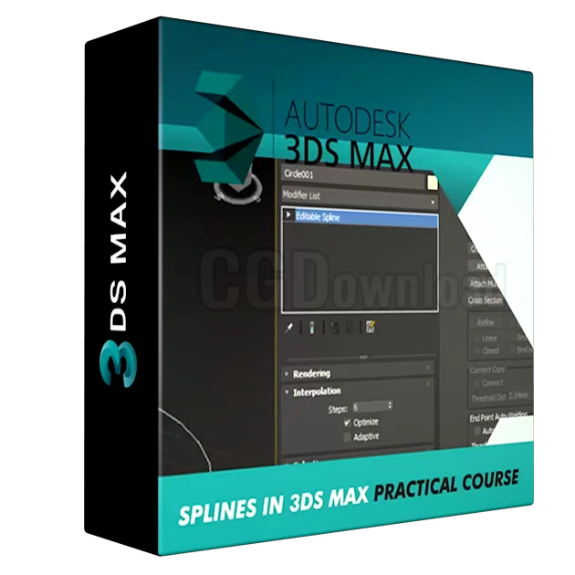 Splines basics for beginners in 3ds max and interior design