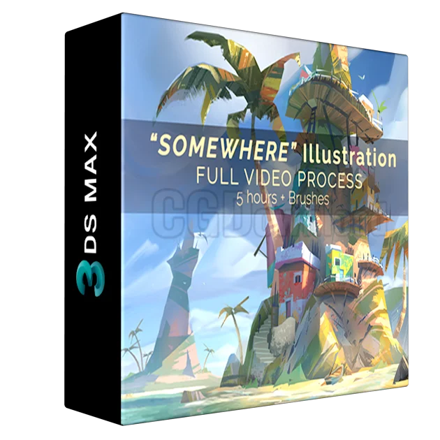 "Somewhere" Illustration / Full video process + Brushes