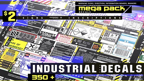 Industrial Decals 350+ MEGA Pack скачать