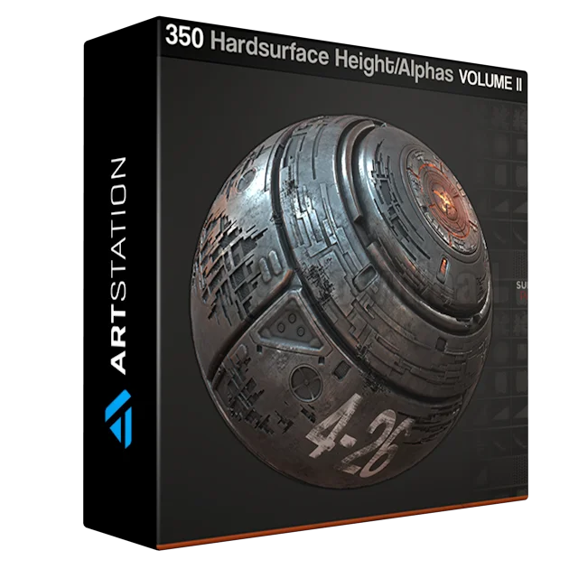 SP Quixel 350 Hardsurface Height Alpha Volume 2