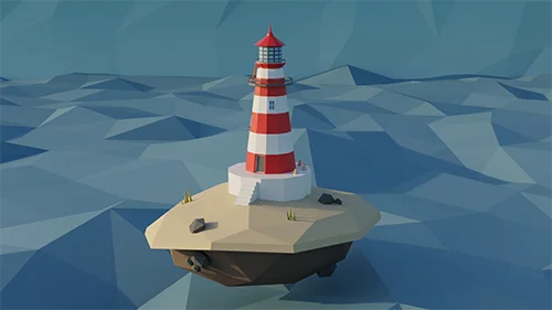 Create A Lighthouse on The Island in Blender 3D скачать