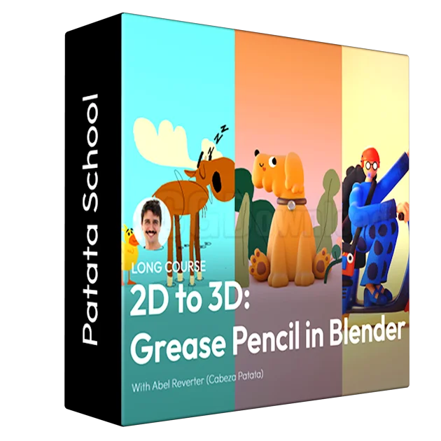 Patata School – 2D to 3D: Grease Pencil in Blender