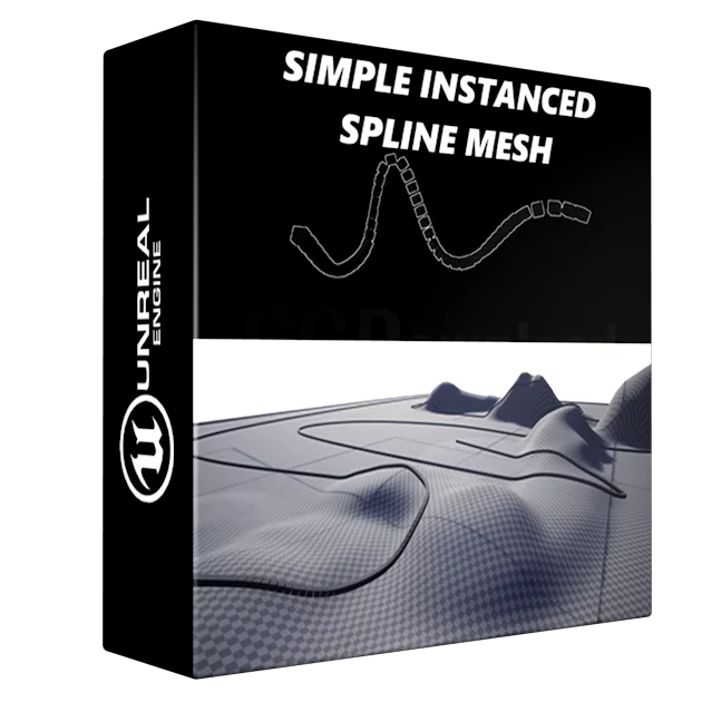 Simple Instanced Spline Mesh