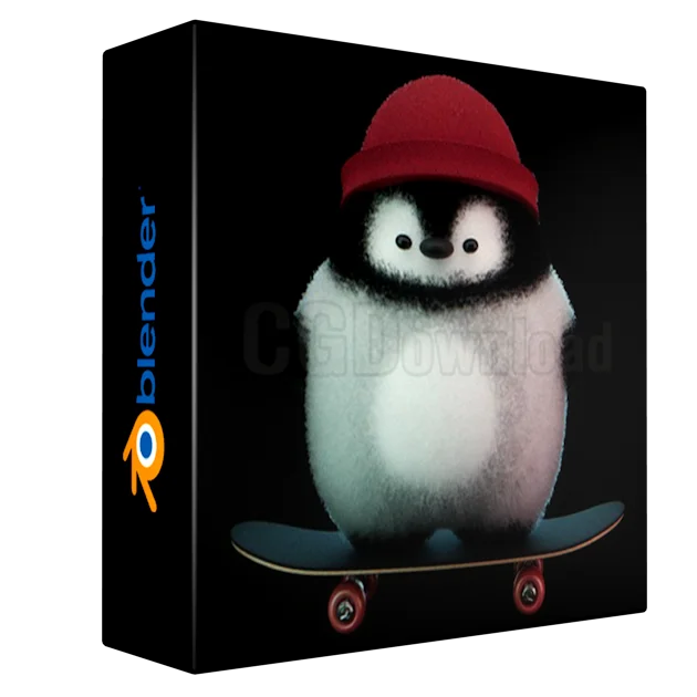 From Beginner to Pro in 3D Blender: Chubby Penguin on Skate