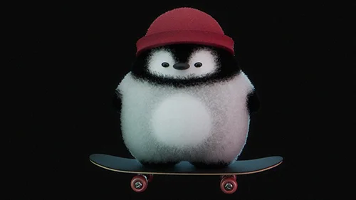 From Beginner to Pro in 3D Blender Chubby Penguin on Skate скачать