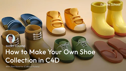 Patata School - How to Make Your Own Shoe Collection in C4D скачать