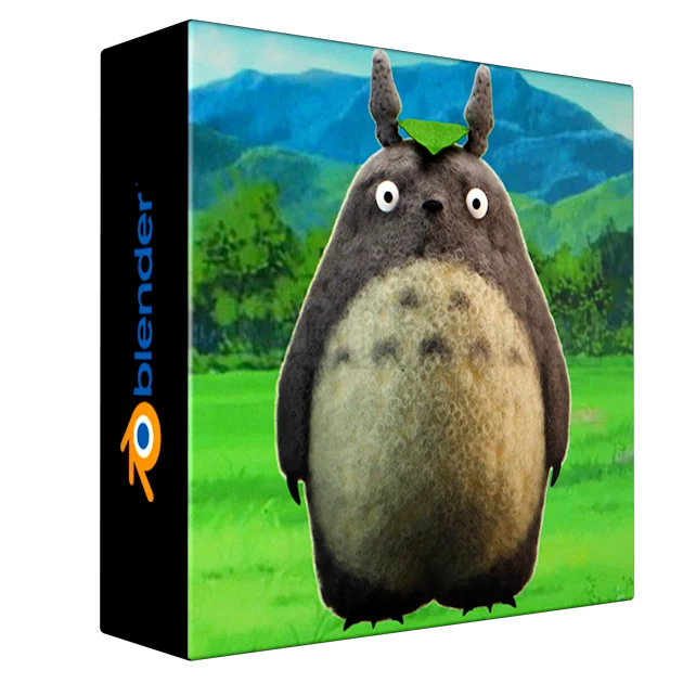 My neighbor Totoro in 3D Blender 4. Beginners Course