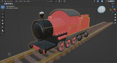 Adding Materials and Animation to a Train Model скачать