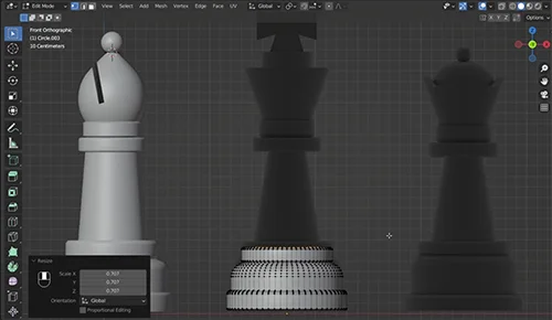 Advanced 3D Chess Pieces Design in Blender скачать