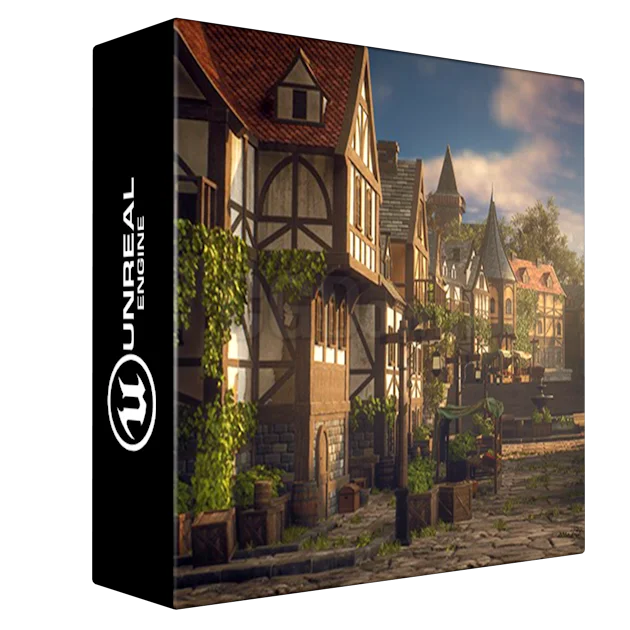 Creating a Medieval Town Environment – Using UE5 & Blender