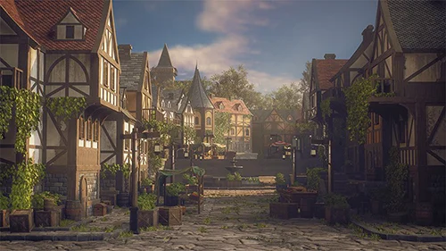 Creating a Medieval Town Environment – Using UE5 & Blender скачать