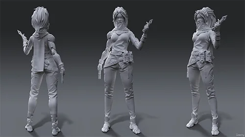 AAA Game Character Creation Tutorial Part1 - High Poly скачать