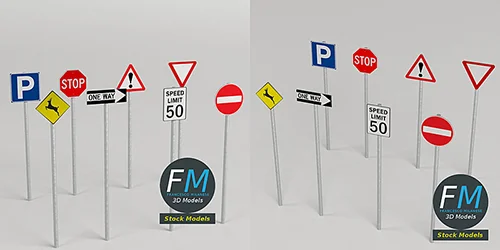 Traffic Signs Pack скачать