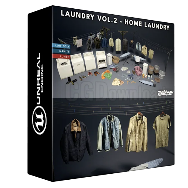 Laundry VOL.2 - Home Laundry (Nanite and Low Poly)