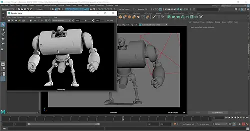 Creating a Robot Character in Maya 2022 скачать