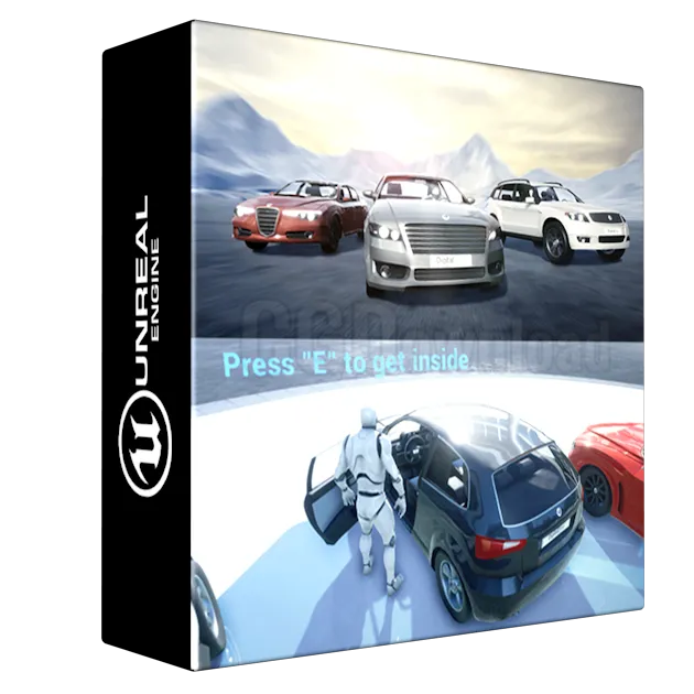 Drivable Cars Basic Pack: 3D assets and Blueprints