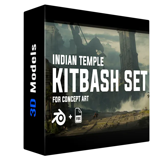 Indian Temple - Kitbash Set