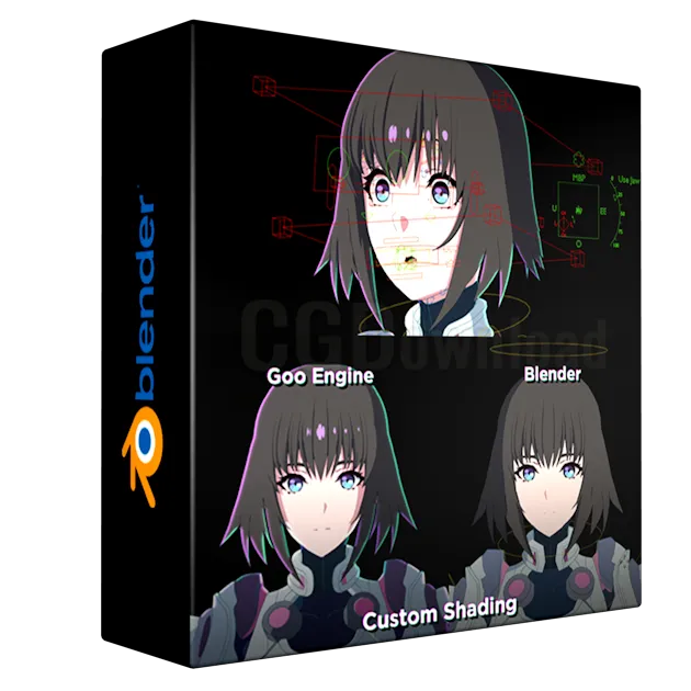 Cyberpunk Anime Girl Blender Rig - Emily