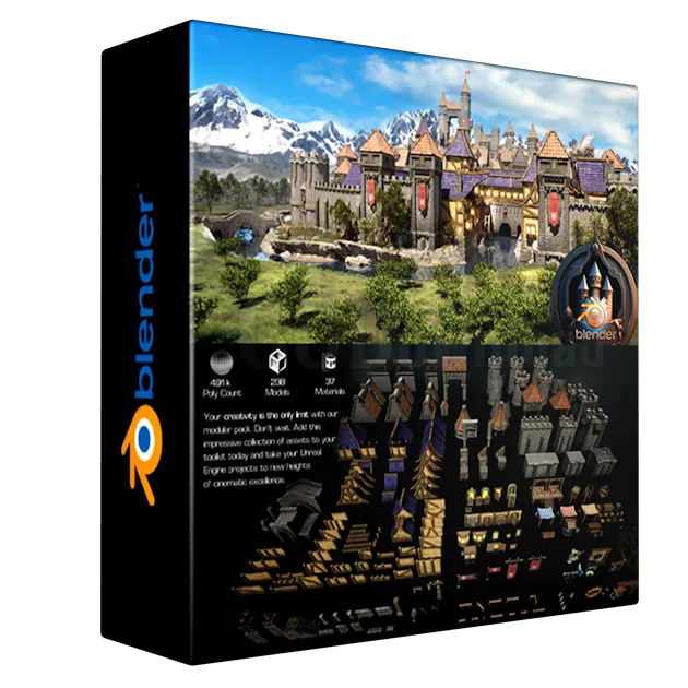 Blender Massive 240-Piece Modular Mega Pack