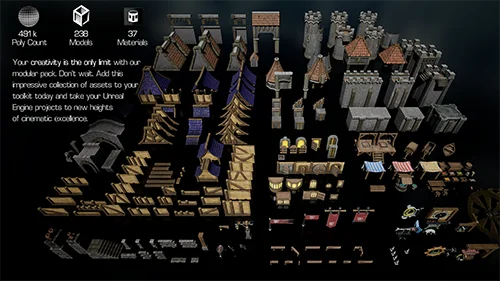 Blender Massive 240-Piece Modular Mega Pack скачать