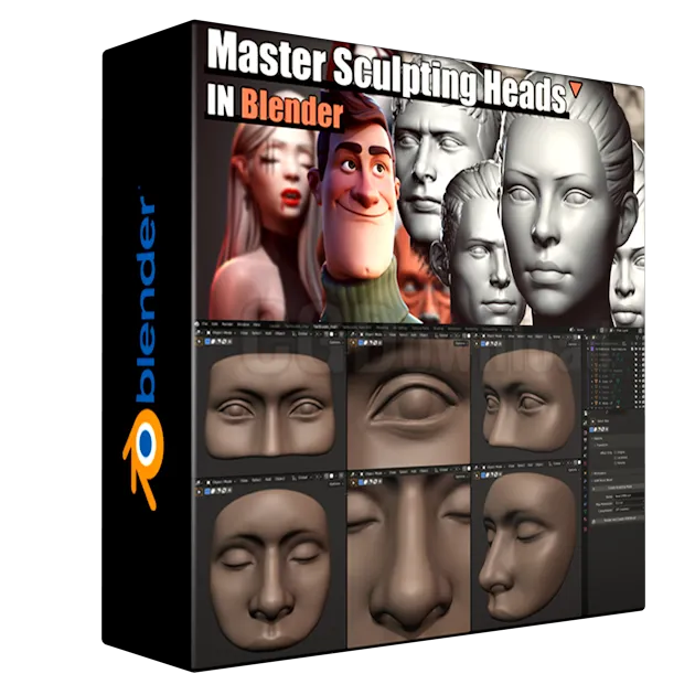 Master Sculpting Heads - 3D Blender Course