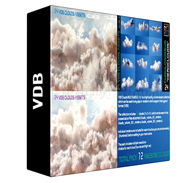 VDB Clouds MEGA BUNDLE 3 in 1