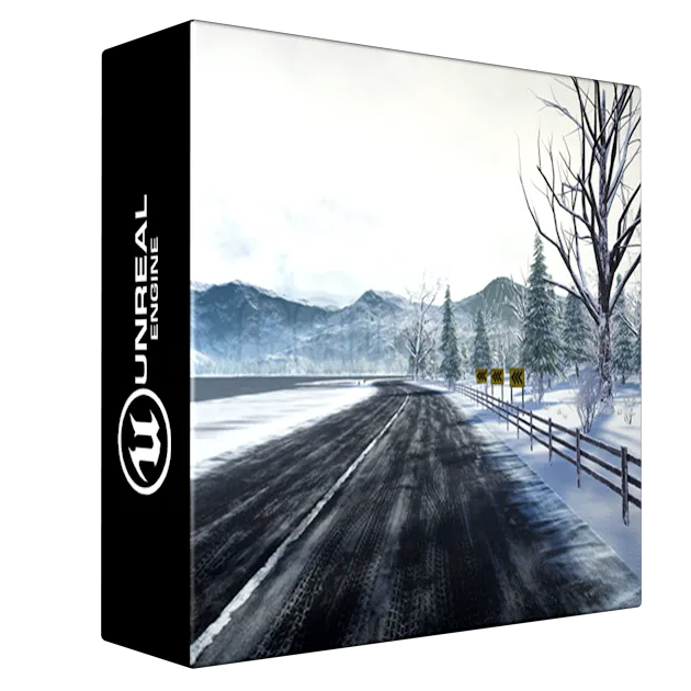 "Racing Track" Winter Landscape