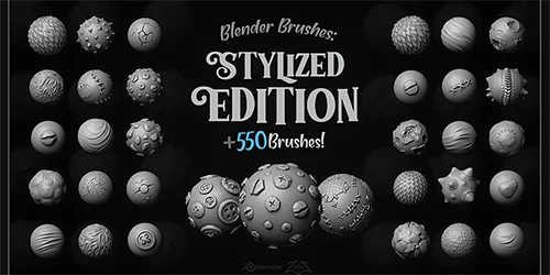 [Megapack] 550+ Blender Brushes Stylized Edition скачать