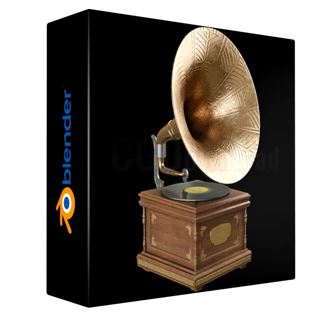 Creating a Gramophone in Blender and Substance Painter