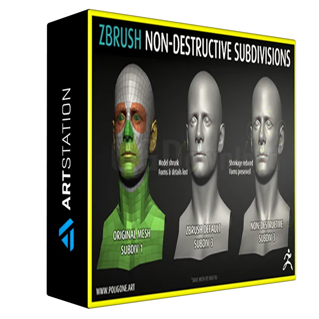 ZBrush Non-Destructive SubDivisions