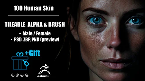 Human Skin Kit (Tileable Alpha and Brush) скачать